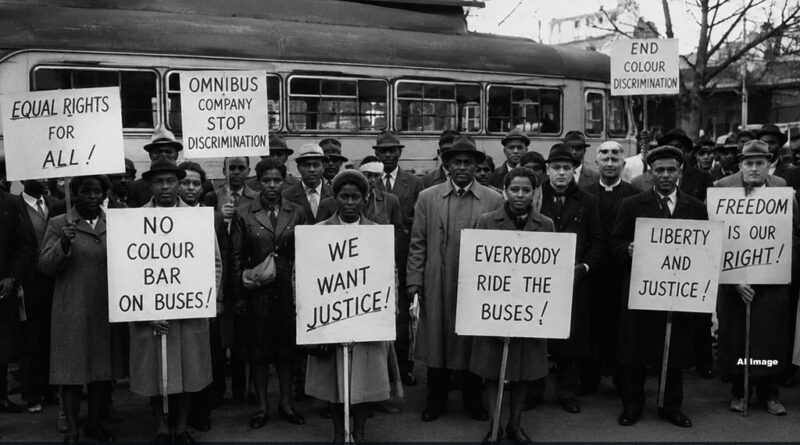 AI image representing the Bristol Bus boycott